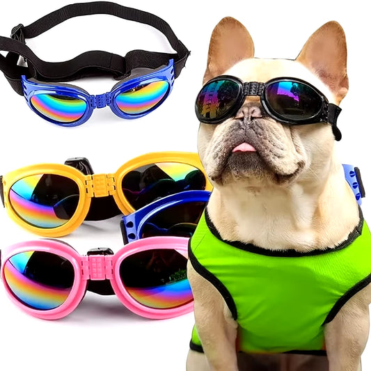 Adjustable Folds Padded Pet Goggles