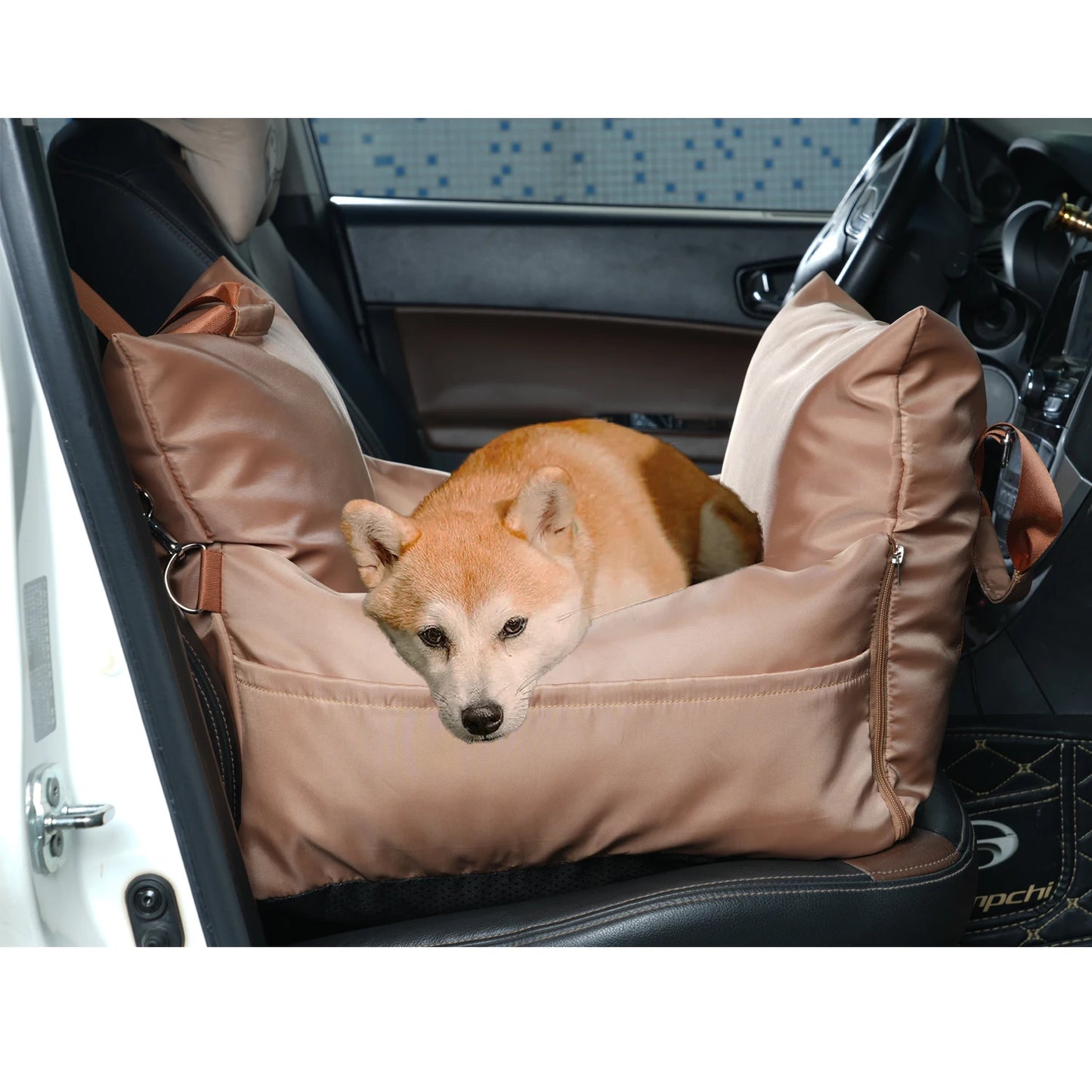 Pet Cushioned Oxford Fabric Car Seat 