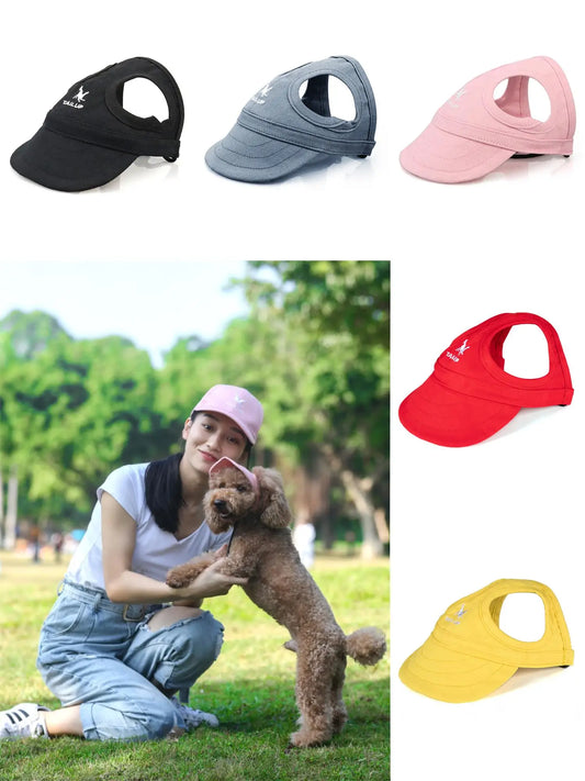 Cute Adjustable Baseball Visor Cap with Ear Holes