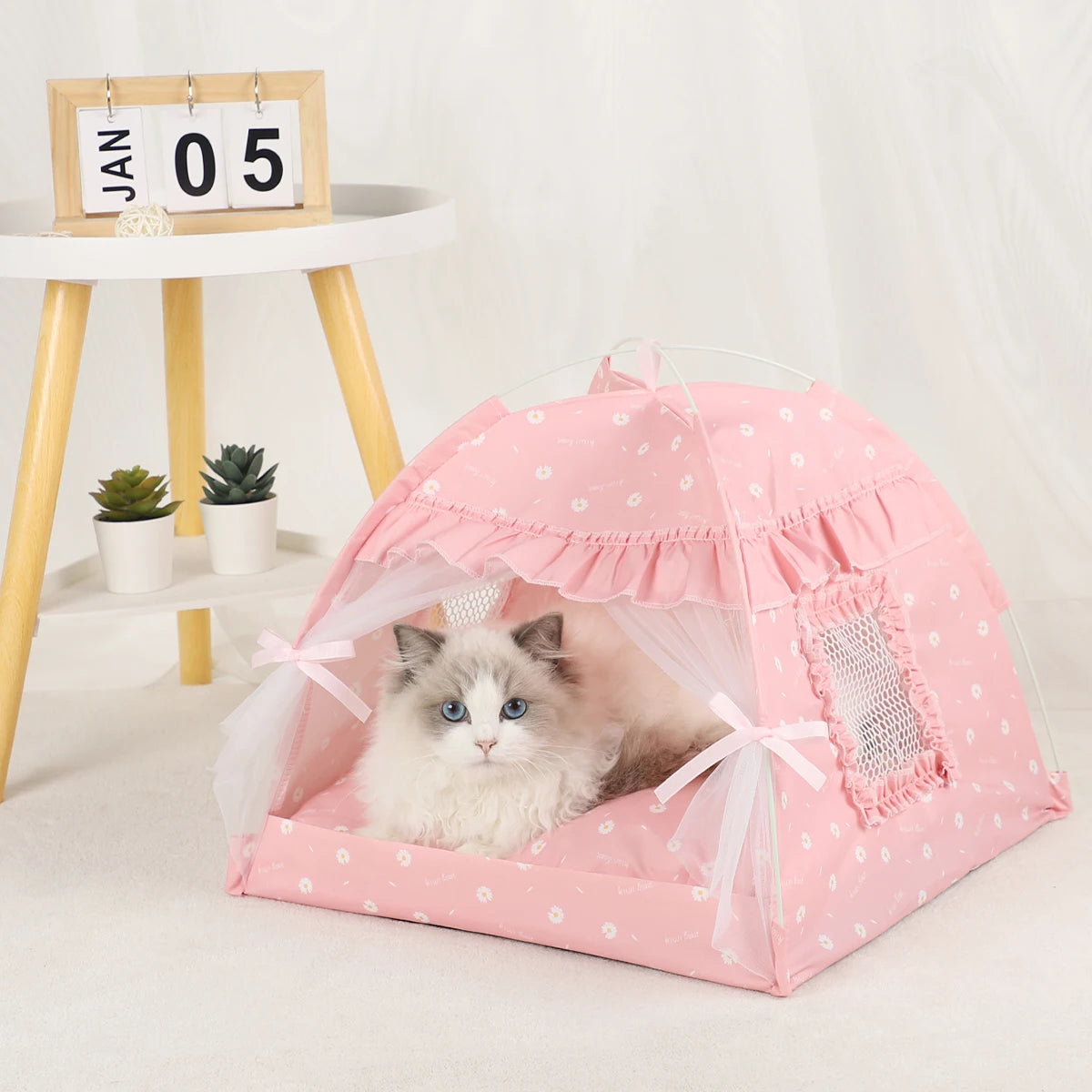 Fashion Cushioned Pet Tent House