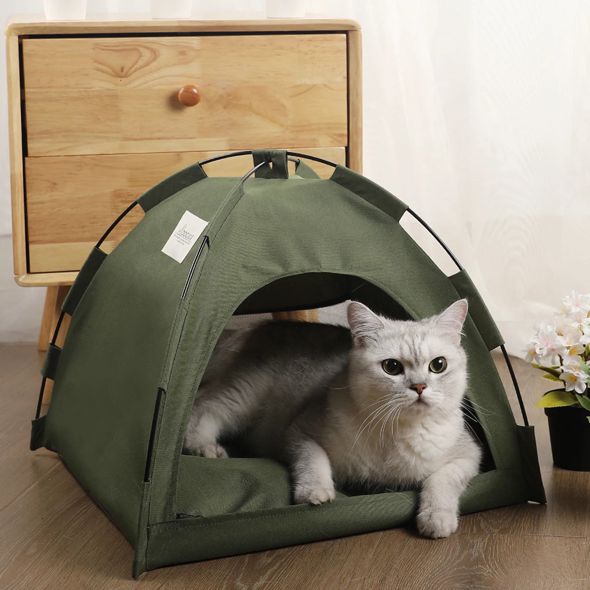 Fashion Cushioned Pet Tent House