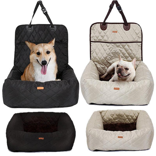 2-In-1 Pet Travel Bed: Portable and Versatile Dog Carrier and Car Seat