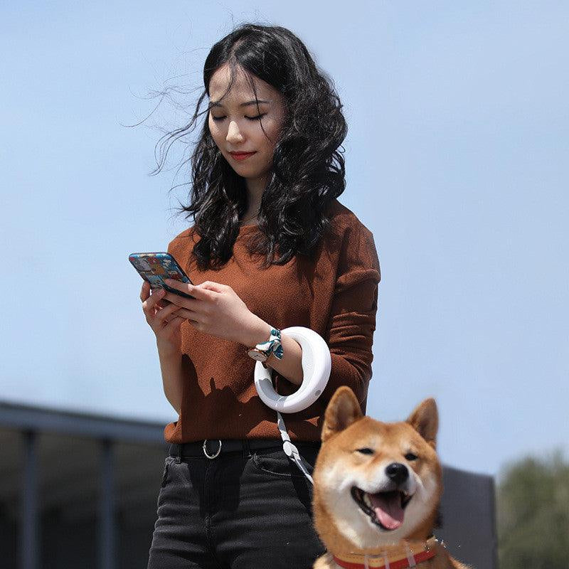 Innovative Flexigrip Dog Walking Leash with Led Lighting & Wearable Bracelet