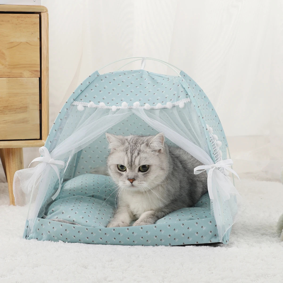 Fashion Cushioned Pet Tent House