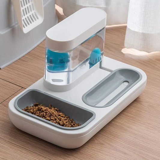 Pet Oasis: Premium 4 Style Feeder Bowls with Automatic Fountain