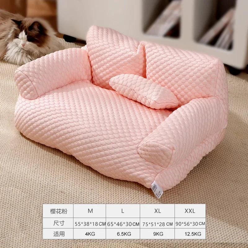 Adorable Breathable Temperature Controlled Cotton Pet Sofa